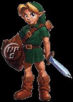 Link after winning a battle.