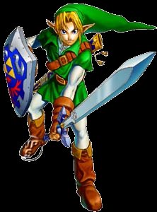 Link in his battle pose
